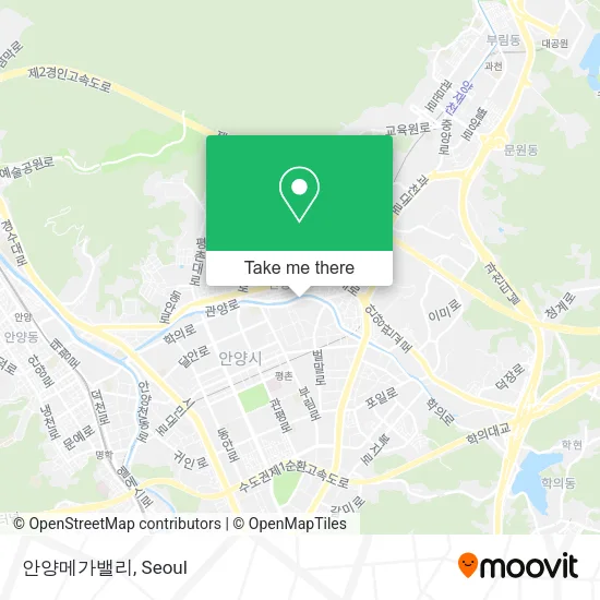 안양메가밸리 map