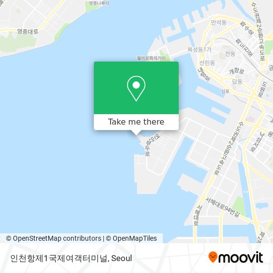 인천항제1국제여객터미널 map