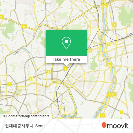 현대대중사우나 map