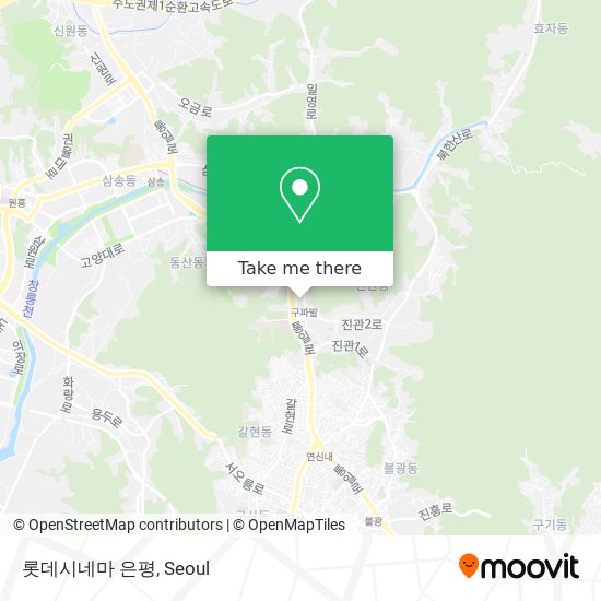 롯데시네마 은평 map