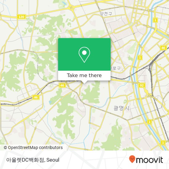 아울렛DC백화점 map