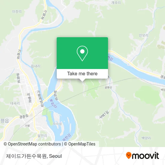 제이드가든수목원 map