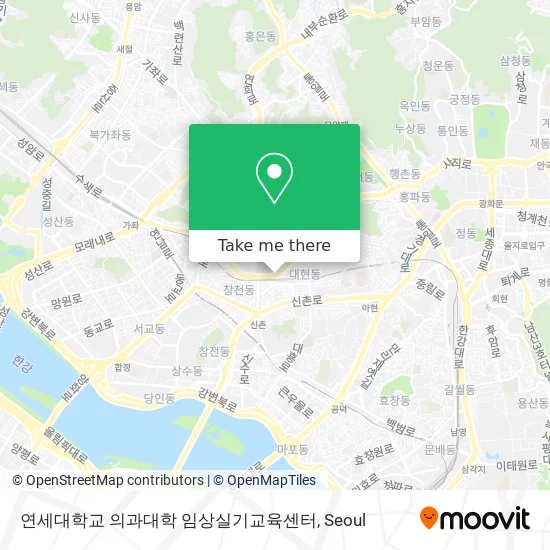연세대학교 의과대학 임상실기교육센터 map