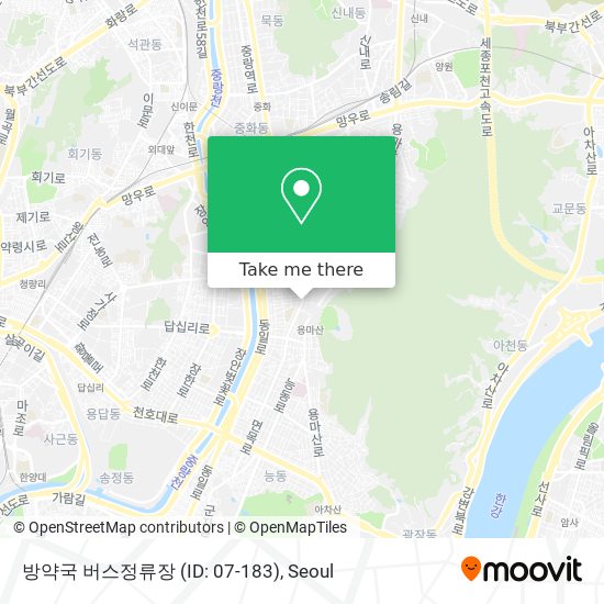 방약국 버스정류장 (ID: 07-183) map