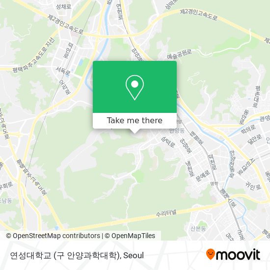 연성대학교 (구 안양과학대학) map