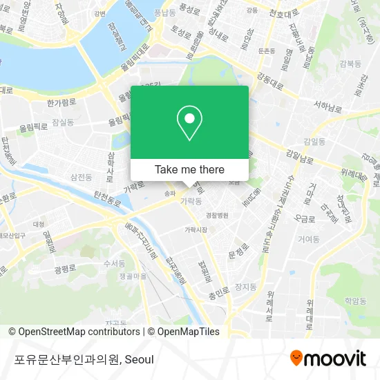 포유문산부인과의원 map