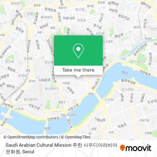 Saudi Arabian Cultural Mission 주한 사우디아라비아 문화원 map