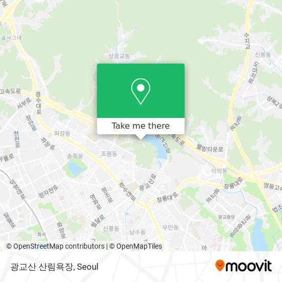 광교산 산림욕장 map