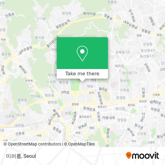 How to get to 미러룸 in 종로구, 서울시 by Bus or Subway?