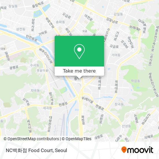 NC백화점 Food Court map