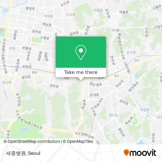 세종병원 map