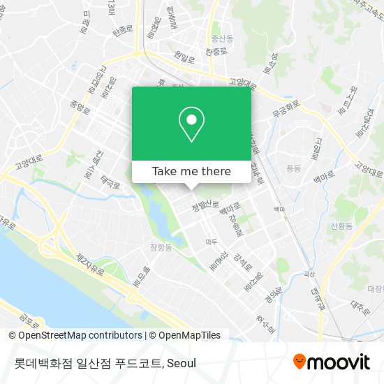 롯데백화점 일산점 푸드코트 map