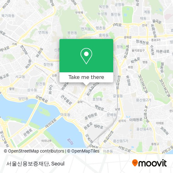 서울신용보증재단 map