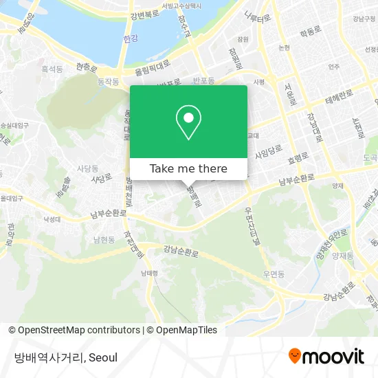 방배역사거리 map