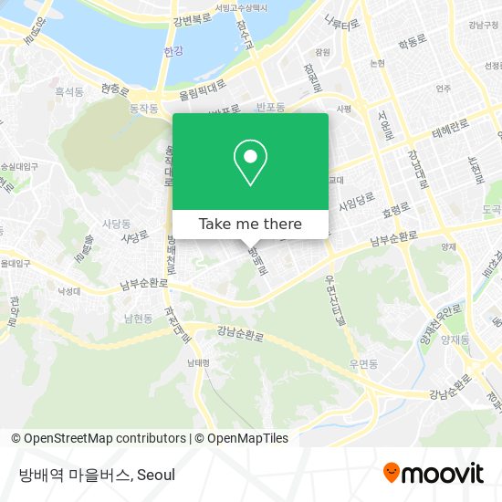 방배역 마을버스 map