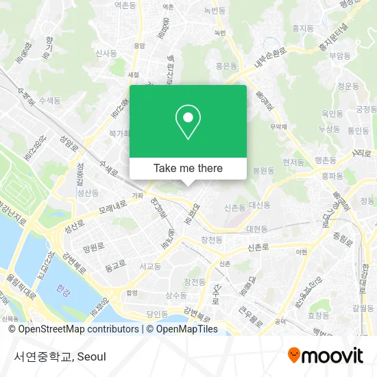 서연중학교 map