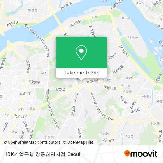 IBK기업은행 강동첨단지점 map