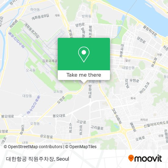 대한항공 직원주차장 map