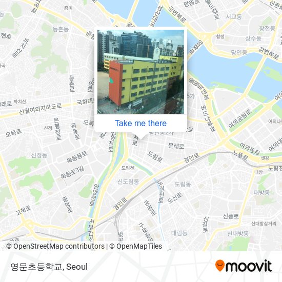 영문초등학교 map