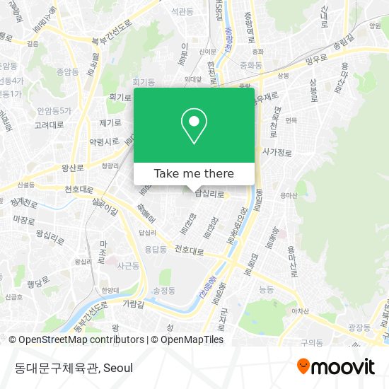 동대문구체육관 map