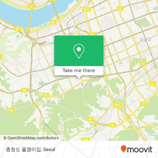 충청도 올갱이집 map