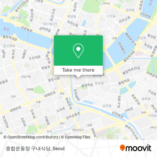 종합운동장 구내식당 map
