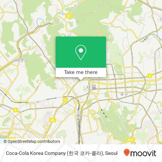 Coca-Cola Korea Company (한국 코카-콜라) map