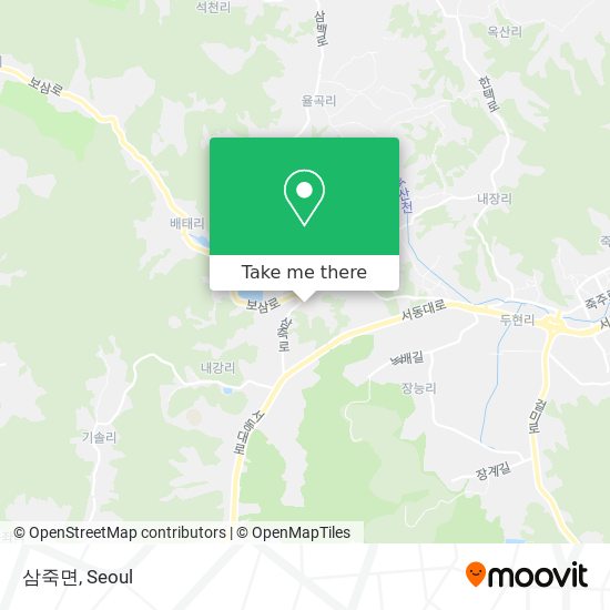 삼죽면 map