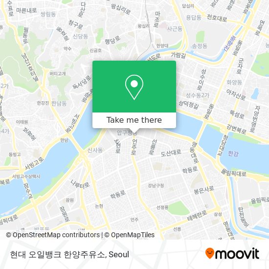 현대 오일뱅크 한양주유소 map