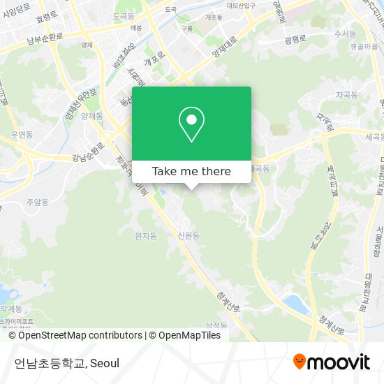 언남초등학교 map