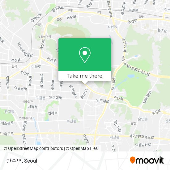 만수역 map