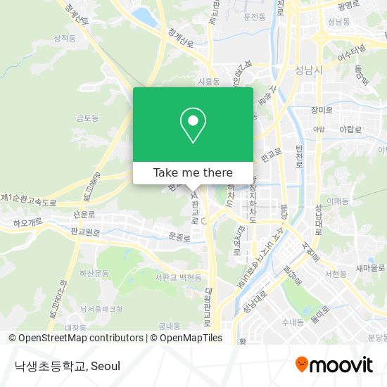 낙생초등학교 map