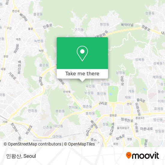 인왕산 map