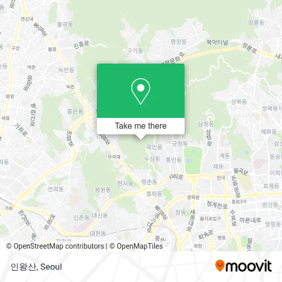 인왕산 map