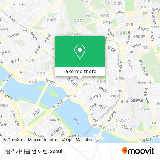 송추가마골 인 어반 map