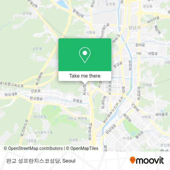 판교 성프란치스코성당 map