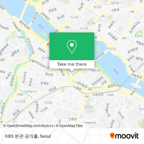 KBS 본관 공개홀 map