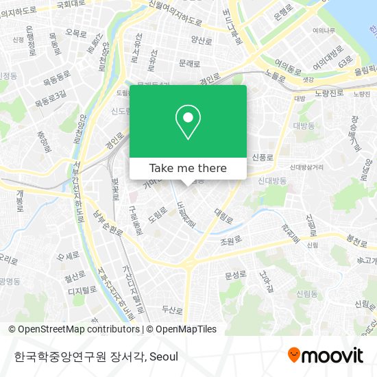한국학중앙연구원 장서각 map