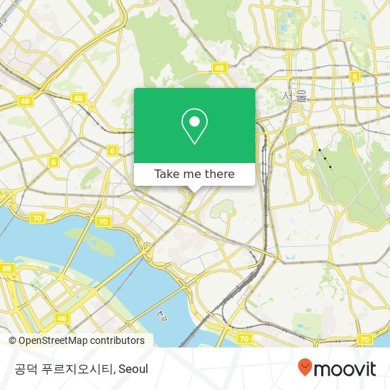 공덕 푸르지오시티 map