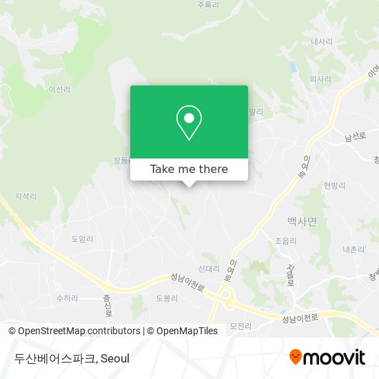 두산베어스파크 map
