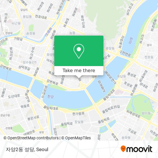 자양2동 성당 map