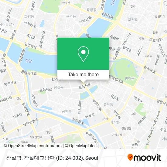 잠실역, 잠실대교남단 (ID: 24-002) map