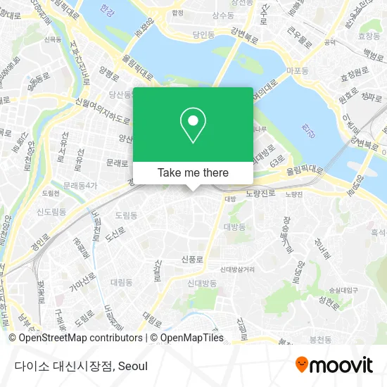 다이소 대신시장점 map