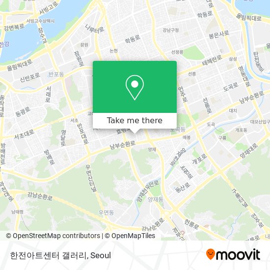 한전아트센터 갤러리 map