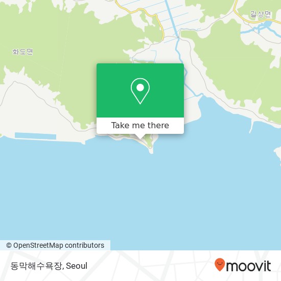 동막해수욕장 map