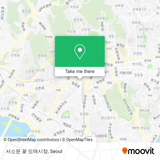 서소문 꽃 도매시장 map
