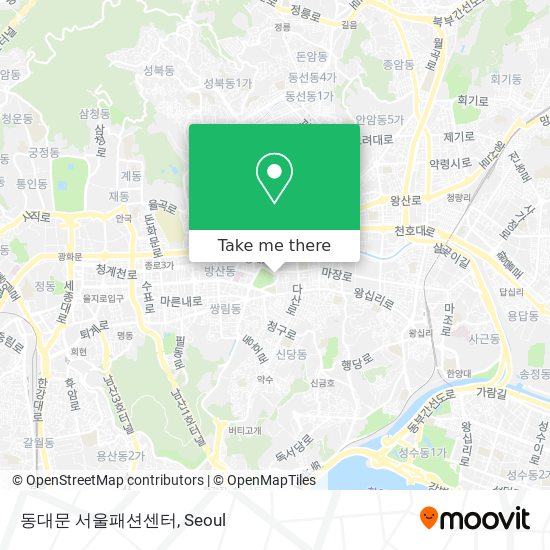 동대문 서울패션센터 map