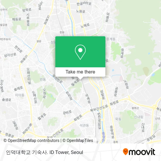 인덕대학교 기숙사. ID Tower map