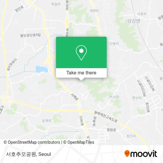서호추모공원 map