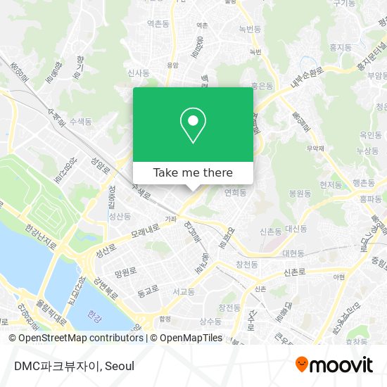 DMC파크뷰자이 map